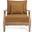 Martinique Wood Patio Armchair In Natural and Brown