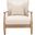 Martinique Wood Patio Armchair In Natural