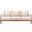 Martinique Wood Patio Sofa In Natural