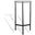 Marylou Marble Top Drink Table In Black and White
