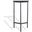 Marylou Marble Top Drink Table In Black