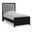Marzoni Twin Upholstered Panel Bed In Black