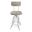 Mason Adjustable Barstool In White Wash