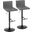Mason Adjustable Barstool Set of 2 In Gray