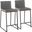 Mason Mara 26 Inch Fixed Height Counter Stool Set of 2 In Gray/Black