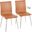 Mason Upholstered Chair Set of 2 In Camel