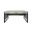 Mason Wood Laminate Writing Desk with Drawers In Concrete Gray