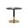 Massie 35.5 Inch Massie Bistro Table In Black and Gold