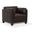 Matias Chocolate Leather Accent Chair
