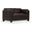 Matias Chocolate Leather Loveseat