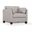 Matias Dusty White Leather Accent Chair