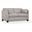 Matias Dusty White Leather Loveseat