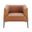 Matias Lounge Chair In Dark Caramel