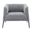 Matias Lounge Chair In Gray and White