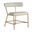 Matlock Dining Chair In Antique Gold and White
