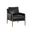 Mauti Armchair In Distressed Brown and Cortina Black