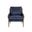 Mauti Armchair In Distressed Brown and Cortina Ink