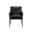 Mauti Dining Armchair In Distressed Brown and Cortina Black