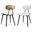 Mavis Vegan Faux Leather Dining Chair Set of 2 In White