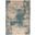 Maxell Ivory and Teal 3'10" x 5'10" Modern Area Rug