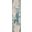 Maxell Ivory and Teal 2'2" x 7'6" Runner Modern Area Rug