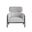 Maximus Lounge Chair In Polo Club Stone and Overcast Grey