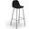 Maxine Boucle Bar Height Stools Set of 2 In Black