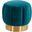 Maxine Channel Tufted Otttoman In Petrol