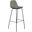 Maxine Vegan Leather Bar Height Stools Set of 2 In Slate