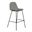 Maxine Vegan Leather Counter Height Stools Set of 2 In Slate