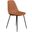 Maxine Vegan Leather Side Chairs Set of 2 In Saddle