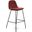 Maxine Velvet Counter Height Stools Set of 2 In Claret