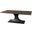 Maxton Ii Rectangular Brown Solid Wood Top Black Metal Base Dining Table