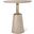 Maxwell 32 Inch Round Light Wood Tabletop And Base With Gold Metal Accent Pedestal Bistro Table