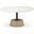 Maxwell Marble Top Pedestal Base Round Coffee Table