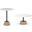 Maxwell Occasional Table Set In White and Black