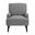 May Chair with Channel Back In Grey and Espresso