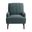 May Chair with Channel Back In Teal and Espresso