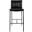 Mayer 30 Inch Barstool In Jet Black
