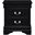 Mayville Burnished Black Nightstand