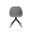 Mccoy Swivel Dining Chair In Nightfall Black and November Grey