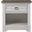 Meadowbrook 1 Drawer Nightstand with Sand Top In Whitewash