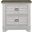 Meadowbrook 2 Drawer Nightstand with Sand Top In Whitewash