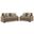 Meadowleaf Living Room Set In Pecan