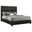 Medley Genuine Leather Eastern King Platform Bed In Black