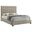 Medley Genuine Leather Queen Panel Platform Bed In Tan