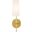 Mel 1 Light Brass And White Shade Wall Sconce LD6004W5BR