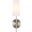 Mel 1 Light Burnished Nickel And White Shade Wall Sconce