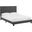 Melanie Gray Full Tufted Button Upholstered Fabric Platform Bed