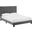 Melanie Gray Queen Tufted Button Upholstered Performance Velvet Platform Bed